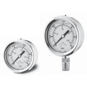 221319 Dynamic Gauge Glycrn Flld 0-4000psi 1/4 Inch Stm Mnt