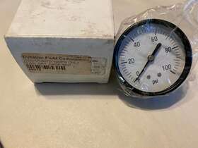 Cds-1p-007d Dynamic New 100 Psi Pressure Gauge