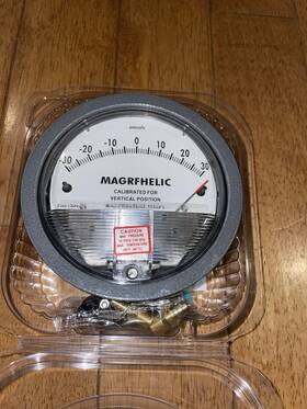Te-2000 Elecall Electric Te2000 Magrfhelic Differential Pressure Gage /-30 Pascals