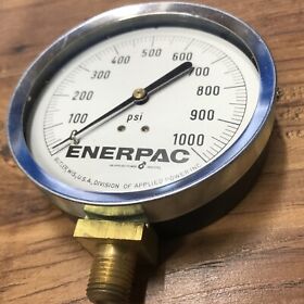 4015-l Enerpac Pneumatic 3-1/2inch Air Pressure Gauge 0-1000 Psi New Old Stock 4015-l Enerpac Pneumatic 3-1/2inch Air Pressure Gauge 0-1000 Psi New Old Stock