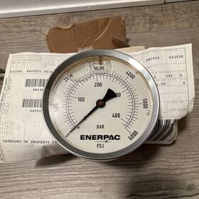 G4644r Enerpac 4 Inch 6000 Psi Bottom Rear Mount Pressure Gauge 1/4 Connection