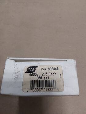 Dial....b17 Esab 999440 Pn 200 Psi Gas Regulator Gauge 2.5 Inch Green