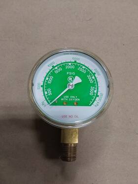 Dial....b16 Esab 999446 Pn 4000 Psi Gas Regulator Gauge 2.5 Inch Green