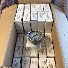 Exa903-2 Exactrix 36 Liquid Filled Ammonia Gauges 2-1/2 Inch Ss Case 1/4 Npt 0-1000 Psi New