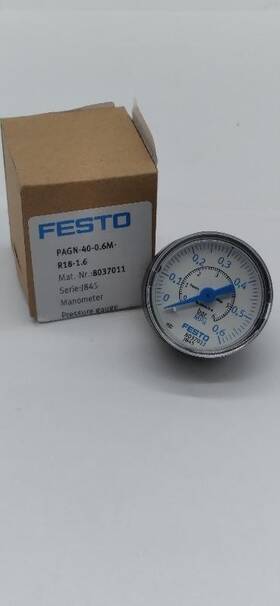 Pagn-40-0.6m-r18-1.6 Festo New Pressure Guage Manometer