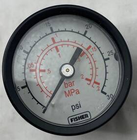 Fisher 11b4036x012 Pressure Gauge 0-30psi/mpa/bar 1/8 Npt Back Mount