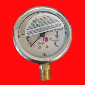 8735-15p Fives North American Combustion 2.5 Inch 15 Psi/2nd Scale Kpa 1/4 Npt Low