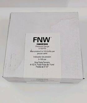 Fnwg0100r Fnw Pressure Gauge 100psi 4-1/2 Inch Dia. Stainless Steel Nib Priced To Sell