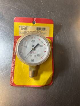 87495 Forney Industries Inc To 400 Psig Brass Regulators Oxygen Gauge 1/4 Inch Npt