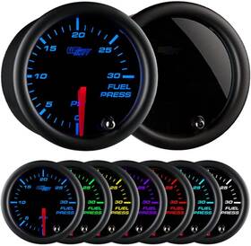 Gs-t711 Gauges 30 Tinted 7 Color Psi Fuel Pressure Gauge Kit - Includes Electronic Sensor Bla Gs-t711 Gauges 30 Tinted 7 Color Psi Fuel Pressure Gauge Kit - Includes Electronic Sensor Bla