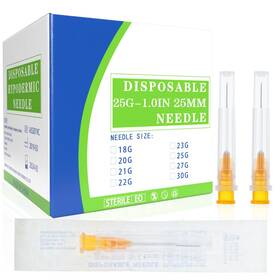 G-043610 Gesanghua 100 Pack 25 Gauge 1 Inch Lab Accessories Individually Packaged. 25g-1