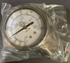Pg-reo-rmn4-30hg-60-bmt Glacier Tanks Pg-reo-rmb4-30hg-60-bmt 2.5 Inch Pressure Gauge 304ss Case 316ss Wette