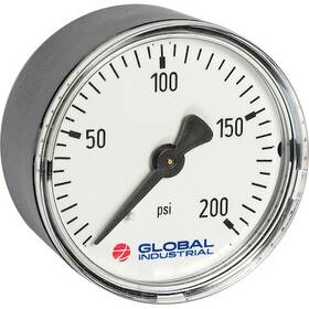 B2781315 Global Industrial 1-1/2 Pressure Gauge 200 Psi 1/8 Npt Cbm Plastic