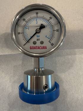 2409029 Goatacura 0-60 Psi Stainless Steel Diaphragm Pressure Gauge By