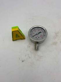 4cfh5 Grainger Pressure Gauge 0-160 2-1/2 Stainless Steel Liquid Filled 1