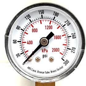 0-2000kpa Grainger 4cjr5 4 New 41mm Pressure Gauge 0-300psi 1/8 Inch Dry