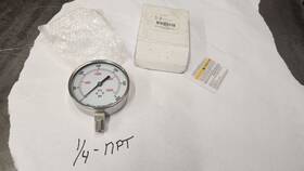 4fmr7 Grainger New 3-1/2 Inch 0-3000 Psi Ss Air Pressure Test Gauge 1/4 Npt Male In Box