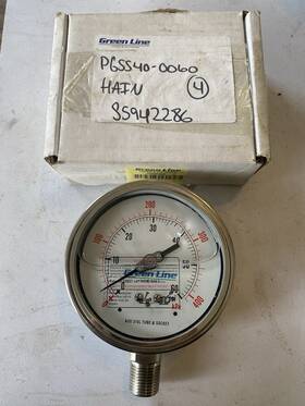 Pgss40-0060 Green Line Pgss40-0030 Pressure Gauge 60psi Nib