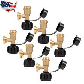 Gaa2886092 Gurdtopo 6pcs Propane Tank Adapter With Gauge Converts For Gas Grill Pressure