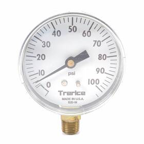 800b-25-02-l-a-100 H.d. Trerice 9185-04 0-60 Psi 1/4 Inch Npt Utility Pressure Gauge
