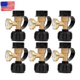 Ego3919916tl Handdo 6pcs Pol Joint Propane Tank Refill Adapter Convert Valve To Qcc1 Regualtor