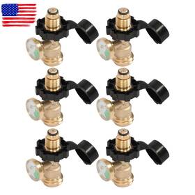 Ego3920098tl Handdo 6pcs Propane Tank Gauge Refill Adapter With Pressure Convert Pol To Qcc/type
