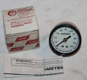 1002-8b Harvard Nos Pressure Gauge Part No. Ipg New In Box