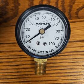 Ippg1002-4l Harvard Pressure Gauge 0-100 Psi Bottom Mount Brass 1/4 Inch Mip 2 Case Ippg1002-4l Harvard Pressure Gauge 0-100 Psi Bottom Mount Brass 1/4 Inch Mip 2 Case