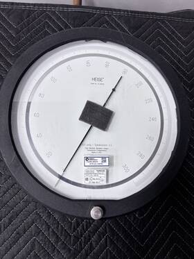 Cc-136753 Heise 12 Inch Face Pressure Gauge 300 Psig