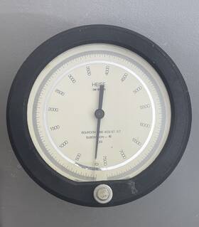 Cm-97740 Heise Dial Pressure Gauge 0-7500 Psi Subdivision - 10 Bourdon Tube