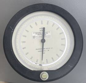Cm-97741 Heise Dial Pressure Gauge 0-4000 Psi Subdivision - 10 Bourdon Tube