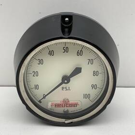 2272 Helicoid E1a3e9a000000 Panel Mount Pressure Gauge 100psi 1/4 Inch Npt
