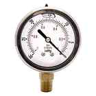 Hfs Tm 2-1 2 Oil Filled Vacuum Pressure Gauge Ss Br 1 4 Npt Lower Mount 3 789398115441