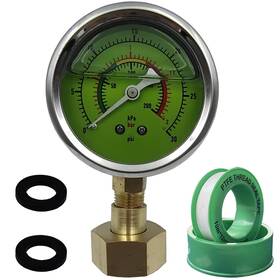 Hfvslfa 744759384973 0-30 Psi Water Pressure Test Gauge 2.5 Inch Dial 3/4 Ght Female Thread Hfvslfa 744759384973 0-30 Psi Water Pressure Test Gauge 2.5 Inch Dial 3/4 Ght Female Thread