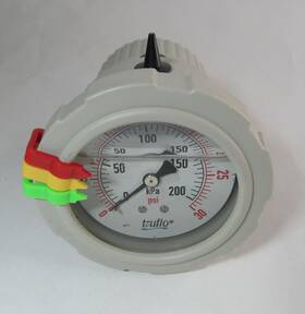 Obs-b-p-0-30 Icon Process Controls Truflo Psi Panel Mount 2-1/2 Inch Pressure Gauge