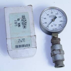 In0117 Ifm Dixon Gl355 Pressure Gauge 160 Psi 2.5 Inch Dial 1/4 Npt Gl 355