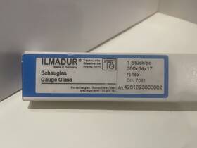 42611023500002 Ilmadur Borosilicate Gauge Glass Din 7081 280x34x17