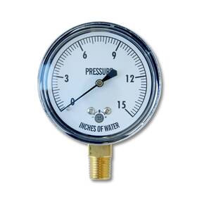 Kc25-15h2o Inc. Kc25-15 Inch H2o Low Pressure Gauge 15 Wc