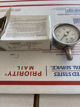 Mros10056135-63-1008-s-02l-60 Industrial Mro Ashcroft 63-1008-s-02l-60# Pressure Gauge 0-60psi Nsmp