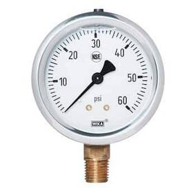 213.53dw Instrument Lp 6804929 2 2.5 Inch Nsf Filled Pressure Gauge 0-100 Psi 1/4 Lower