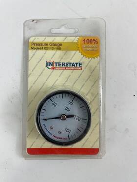 G2112-160 Interstate 791674001935 Pneumatics 2 Inch 200 Psi 1/4 Npt Rear Mount Pressure Gauge