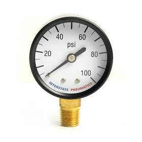 G2012-100 Interstate Pneumatics Regular Air Pressure Gauge 100 Psi 2 Inch
