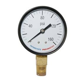 G2012-160 Interstate Pneumatics Pressure Gauge 160 Psi 2 Inch Diameter 1/4