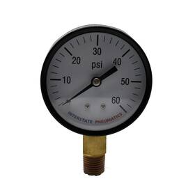 Interstate Pneumatics G2022-060 Pressure Gauge 2 -1/2 Inch Diameter 1/4 Npt