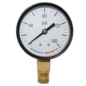 G2022-160 Interstate Pneumatics Pressure Gauge 160 Psi 2 -1/2 Inch Diameter 1/4