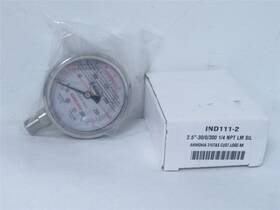 Ind111-2 Irp 236368 New In Box Refigeration Gauge 1/4 Inch Npt 30 Hg-0-300psi