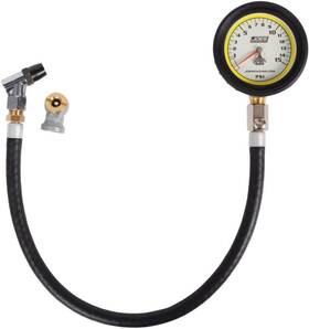 32315 Joes Racing Products Pro Tire Gauge 0-15 Psi Analog 2.5in White Face Durable Steel Mechanical