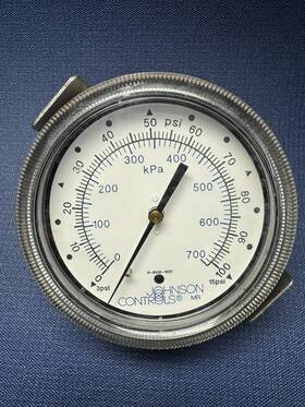 P-5500-1007 Johnson Controls -p-5500-1007- Pneumatic Receiver Pressure Panel Gauge - 100 Psi