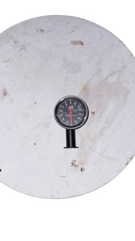 52071 Jones Motrola Corporation 15 Psi Air Pressure Gauge Bottom Mount Mpn