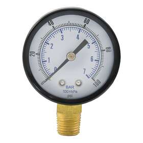 G62100 Jones Stephens 3-1/2 Pressure Ga 0-100 1/4 Lm